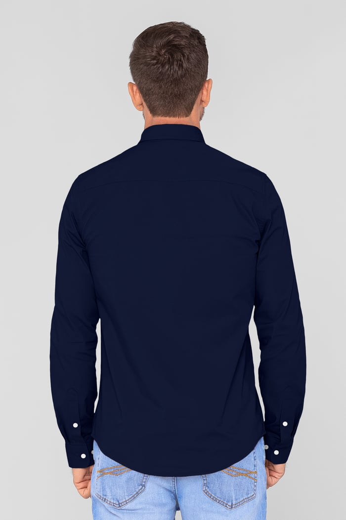 Solid Long Sleeve Regular Fit Shirt