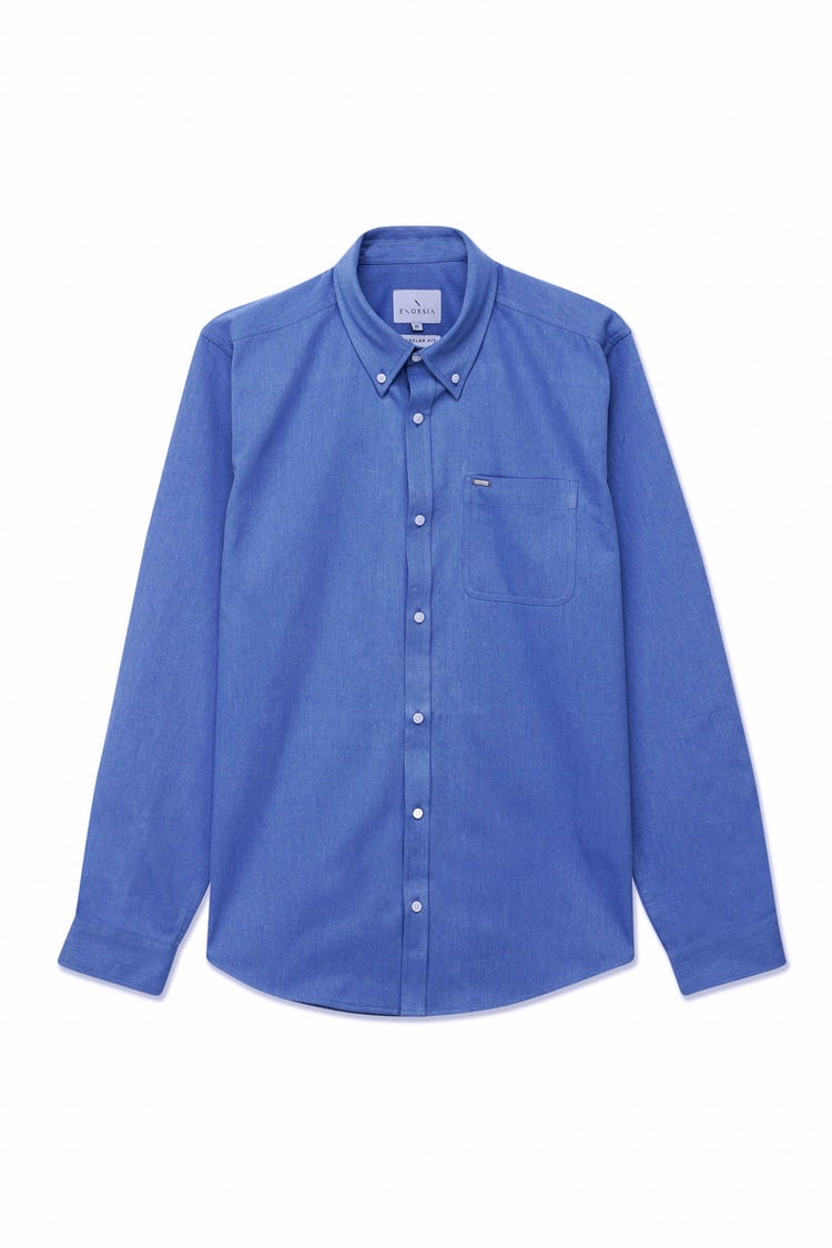 Button Down Collar Long Sleeve Shirt