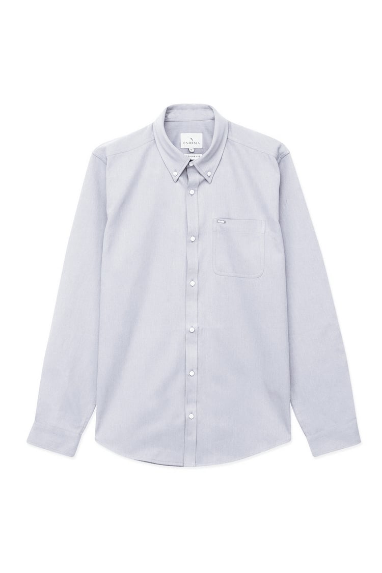 Button Down Collar Long Sleeve Shirt