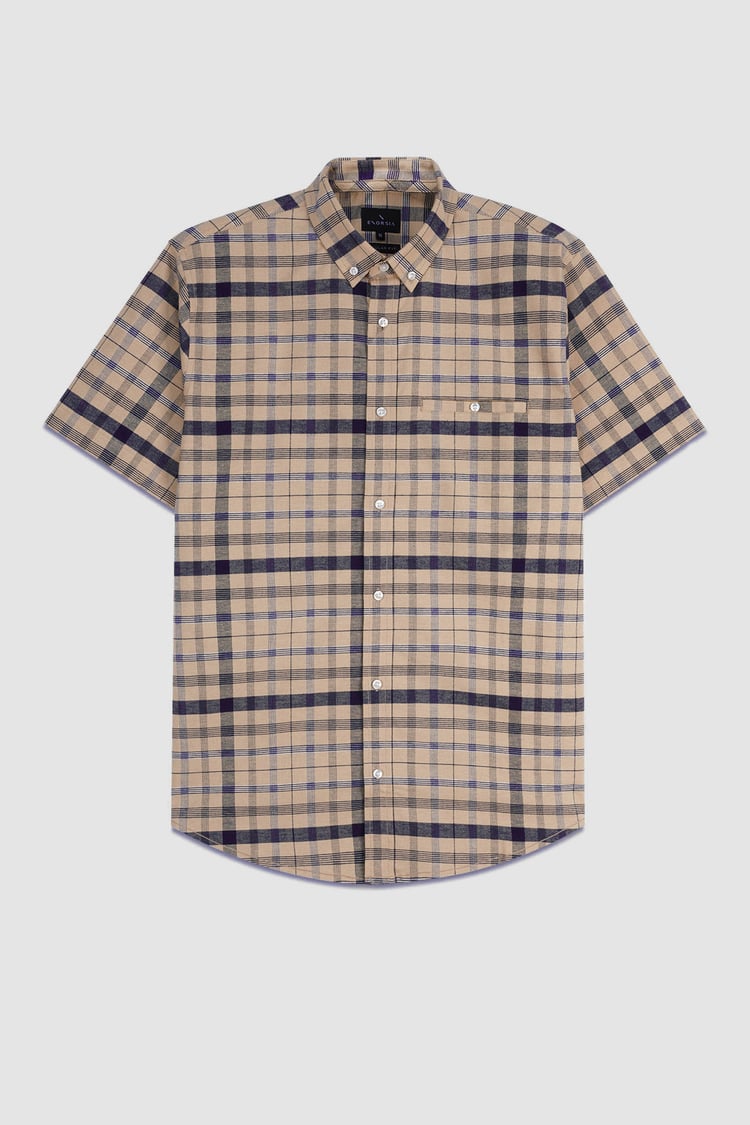 Mens Button Down SS Oxford Shirt