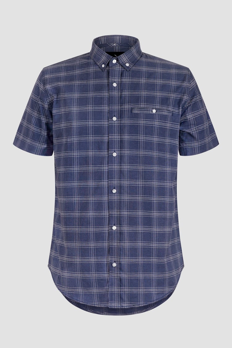 Mens Button Down SS Oxford Shirt