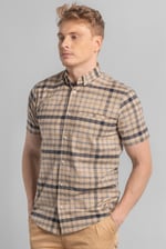 Mens Button Down SS Oxford Shirt