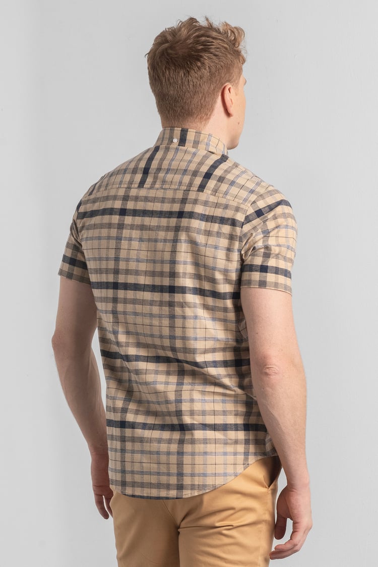 Mens Button Down SS Oxford Shirt