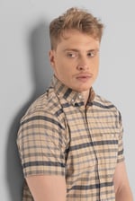 Mens Button Down SS Oxford Shirt