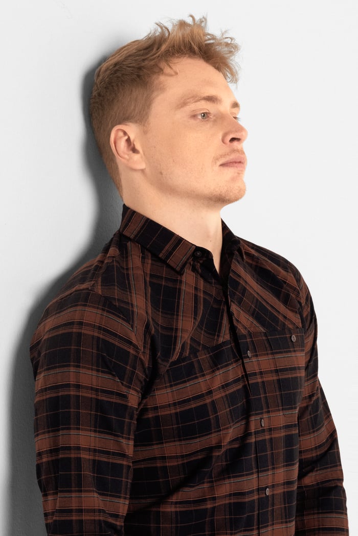 Mens Front Yoke LS Oxford Shirt