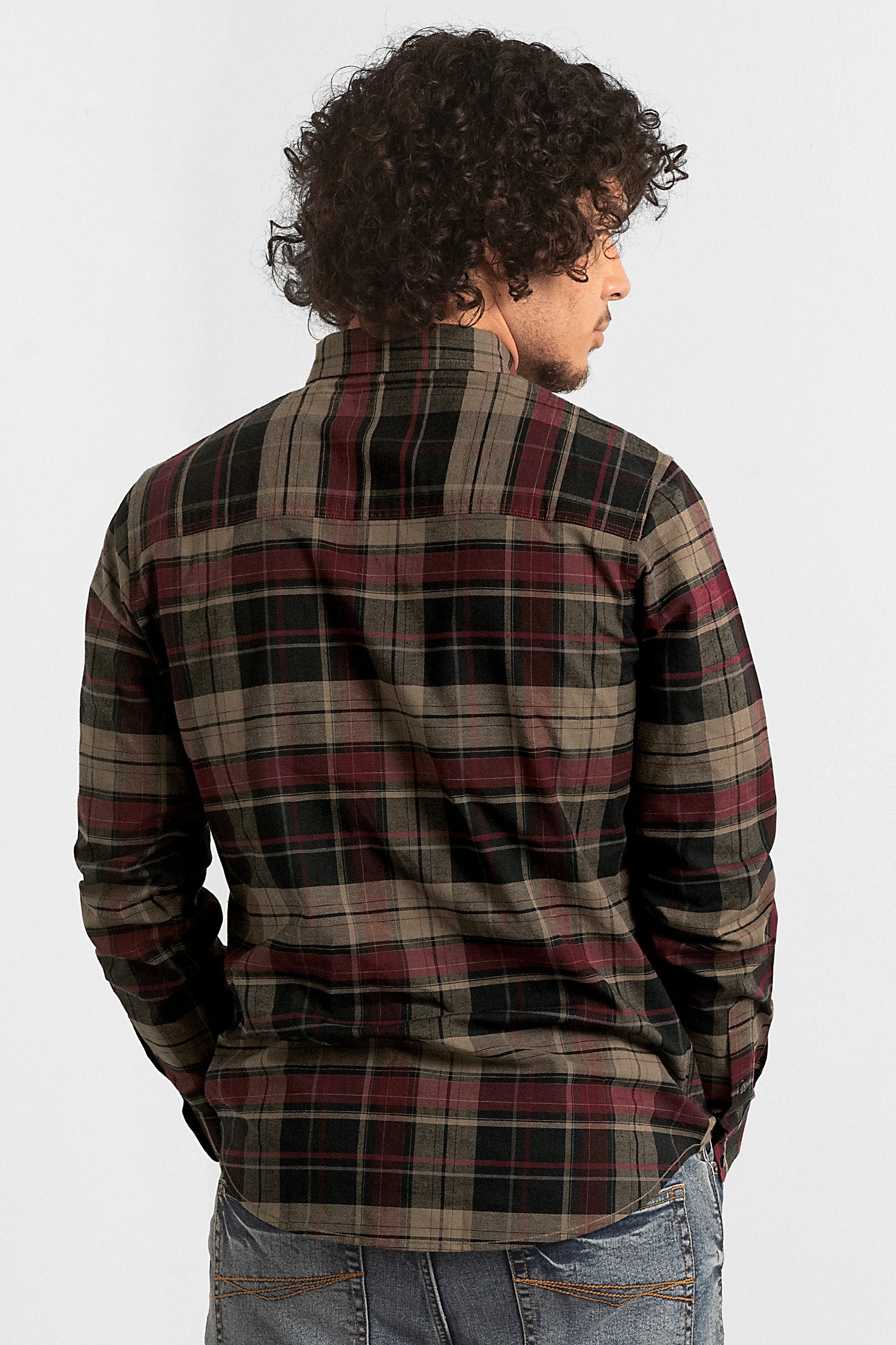 Mens Front Yoke LS Oxford Shirt