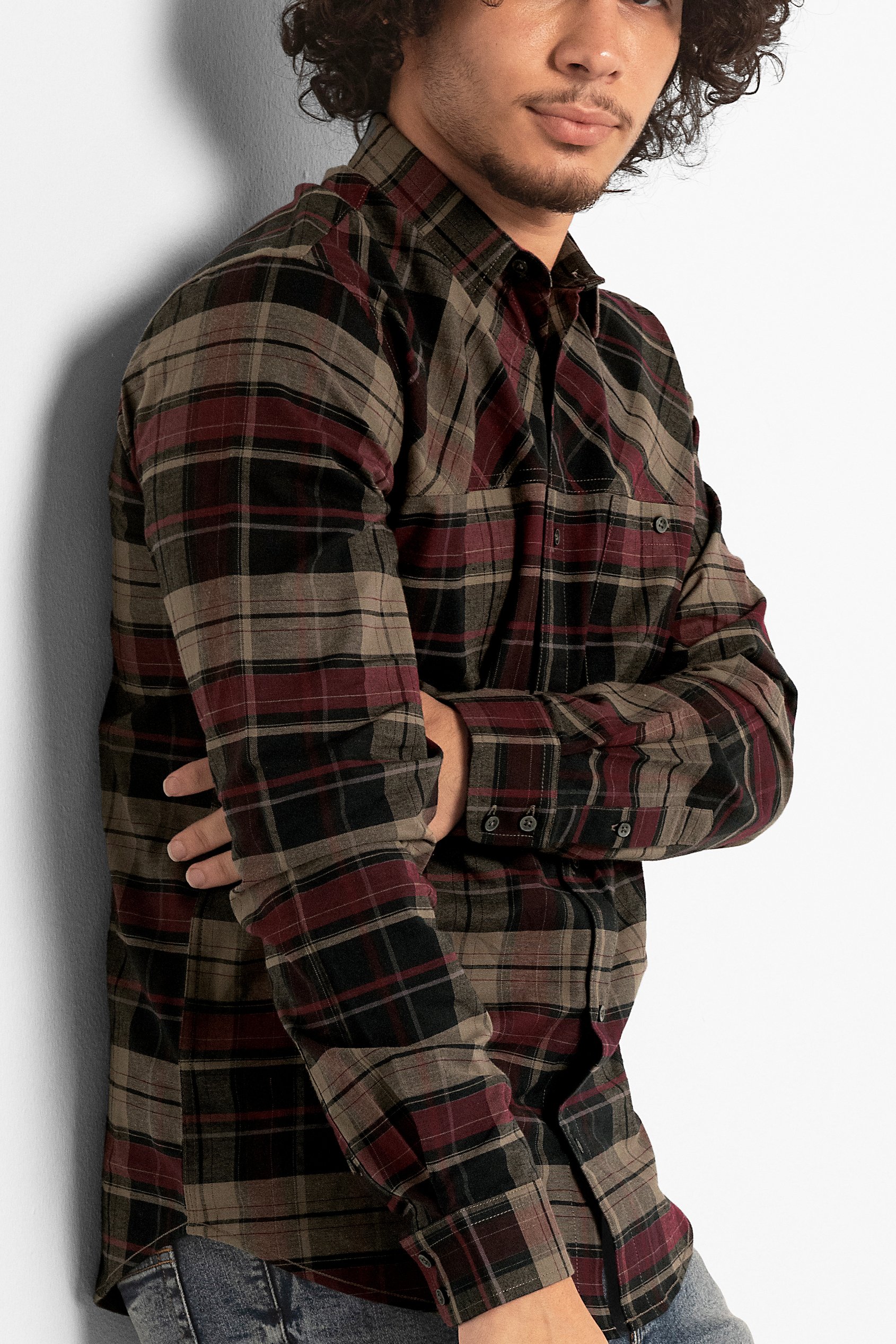 Mens Front Yoke LS Oxford Shirt