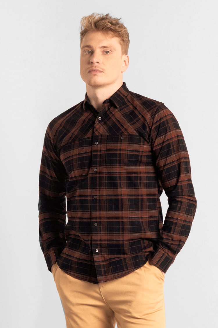 Mens Front Yoke LS Oxford Shirt