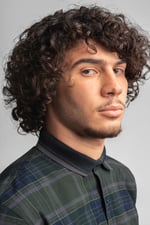 Mens Short Sleeve Shirt With Rib Collar