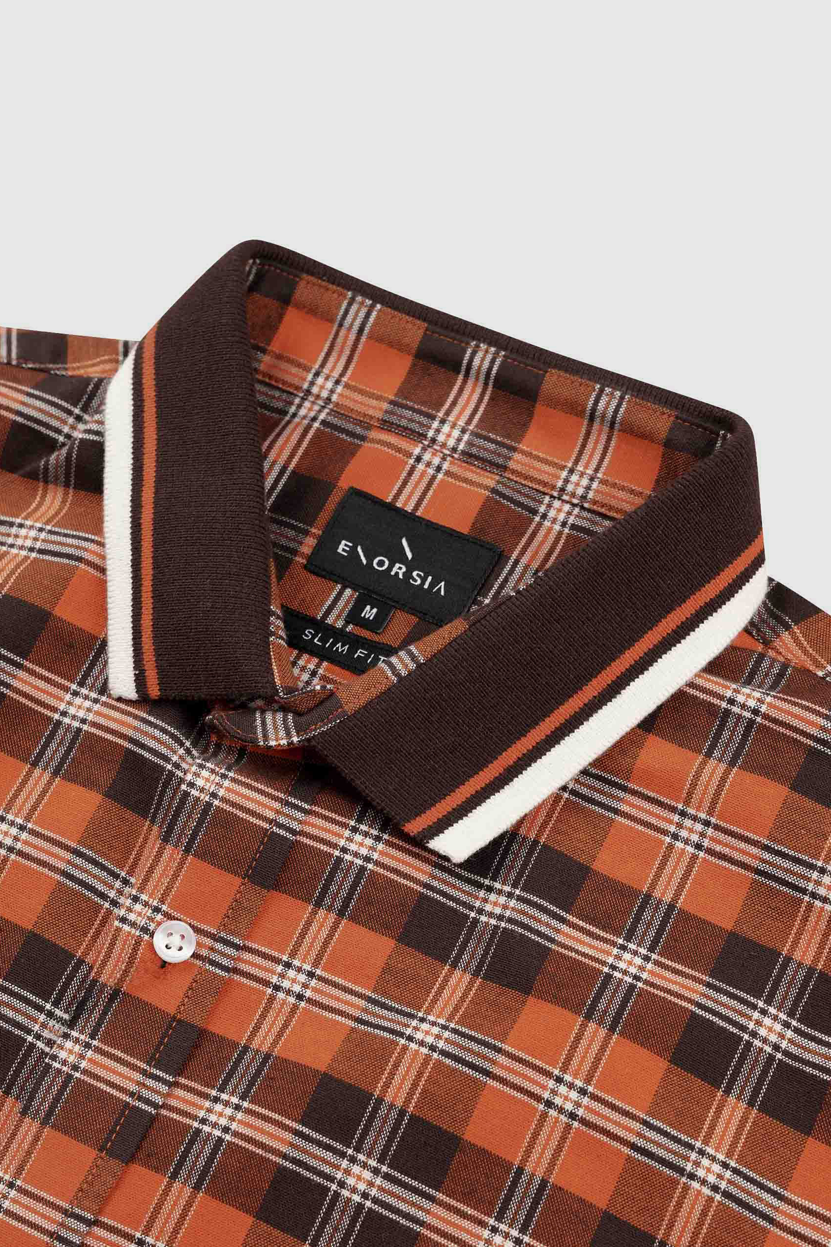 Mens Short Sleeve Shirt With Rib Collar