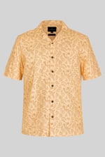 Pencilled Revere Collar Short Sleeve Shirt