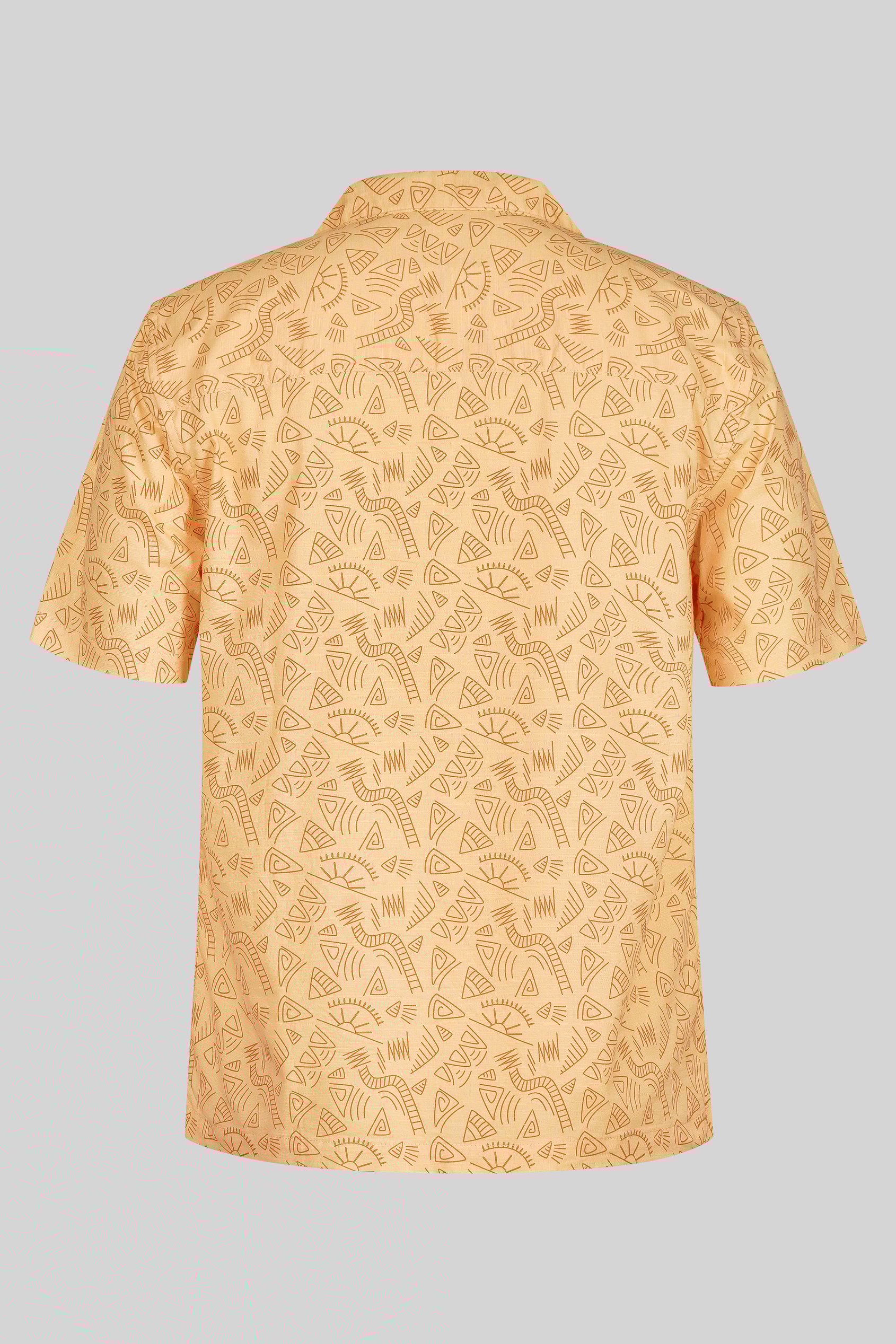 Pencilled Revere Collar Short Sleeve Shirt