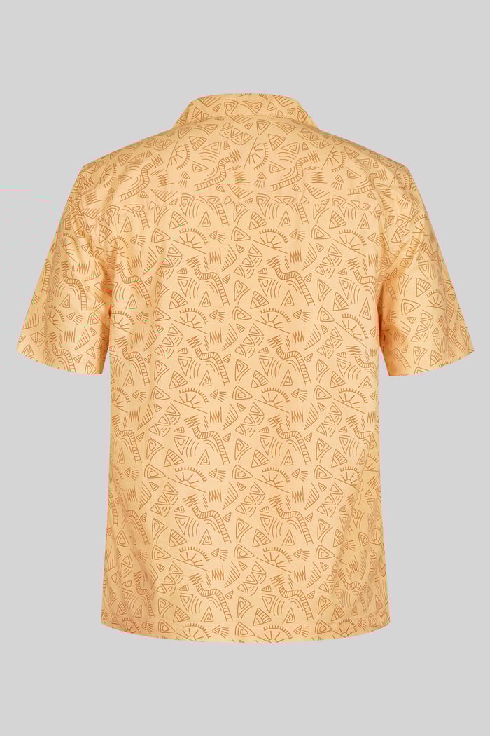 Pencilled Revere Collar Short Sleeve Shirt