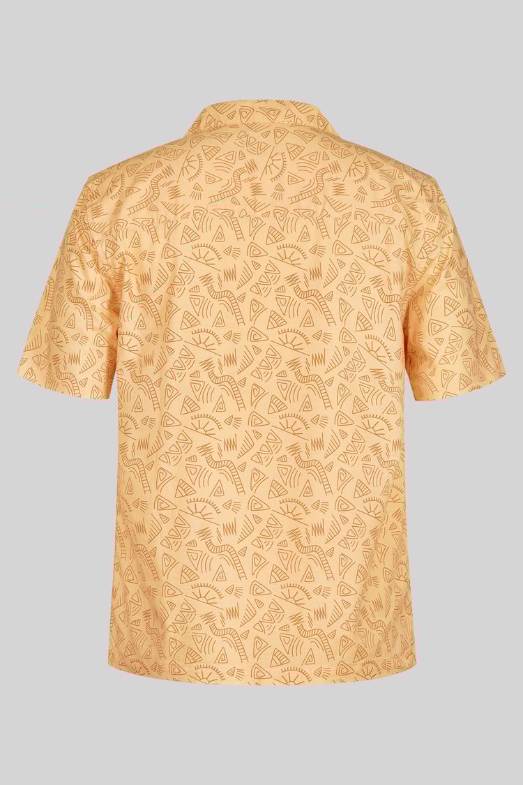 Pencilled Revere Collar Short Sleeve Shirt