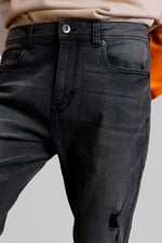 Enorsia Washed Black Skinny Fit Jeans