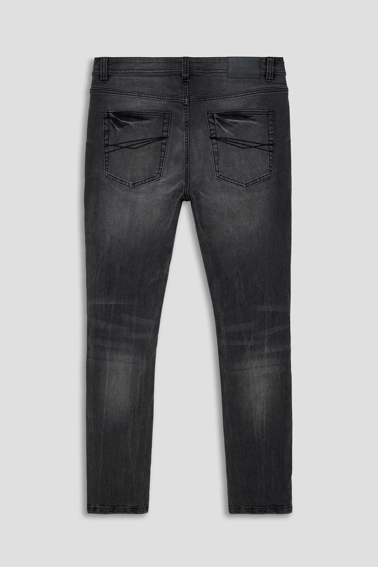 Enorsia Washed Black Skinny Fit Jeans