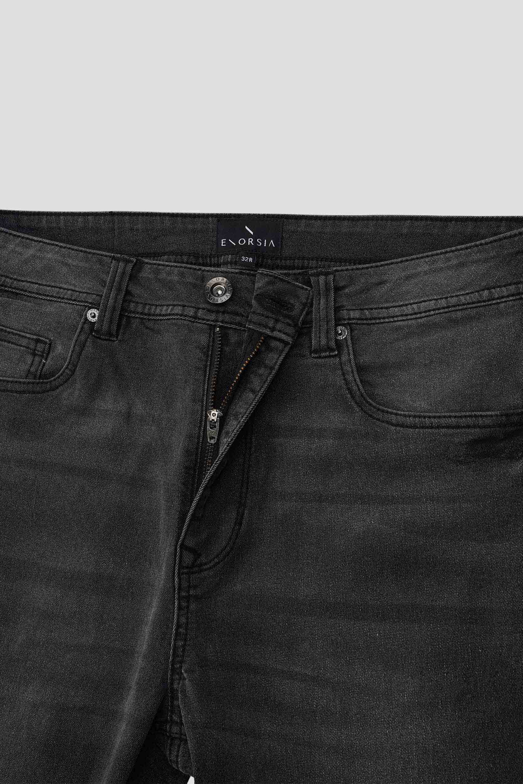 Enorsia Washed Black Skinny Fit Jeans Enorsia Washed Black Skinny Fit Jeans