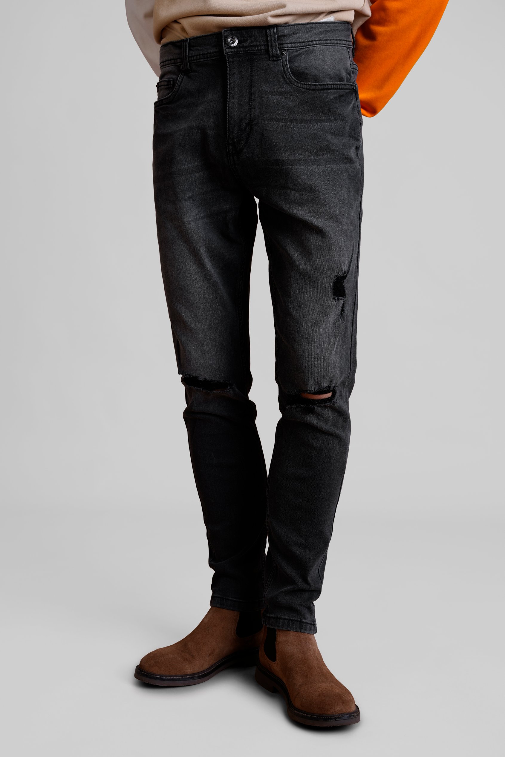 Enorsia Washed Black Skinny Fit Jeans Enorsia Washed Black Skinny Fit Jeans