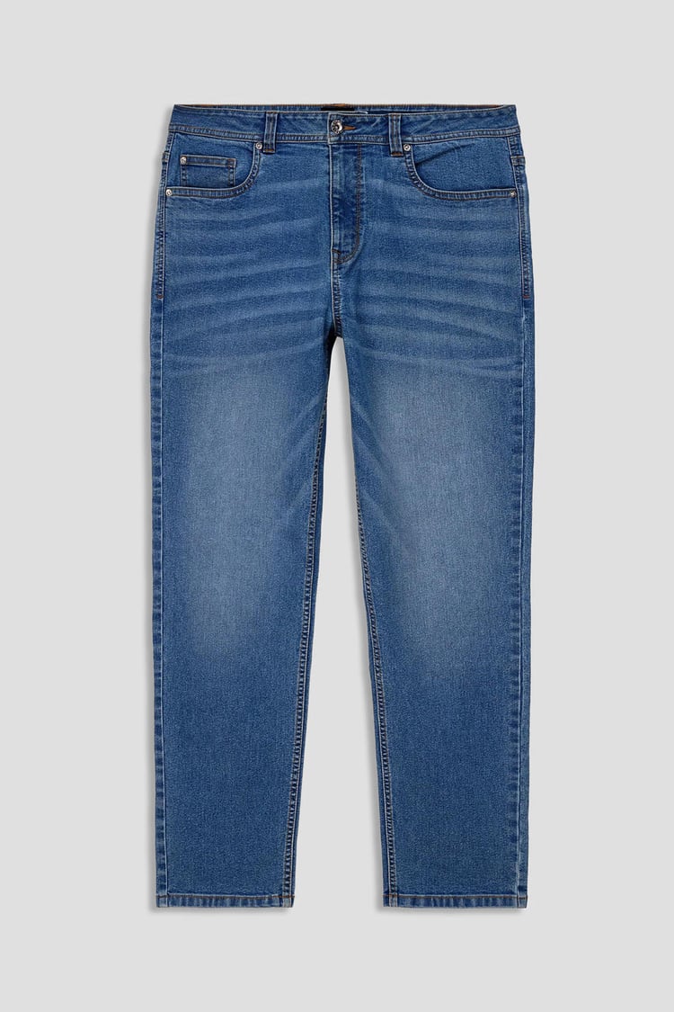 Mens Relaxed Straight Fit Jeans