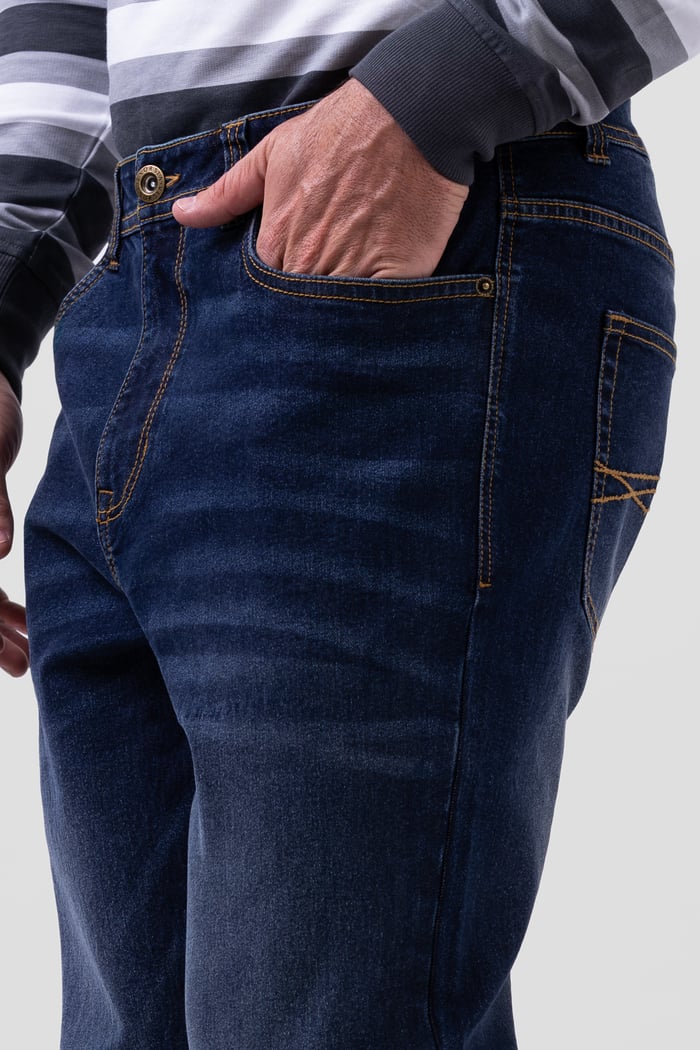 Mens Relaxed Straight Fit Jeans
