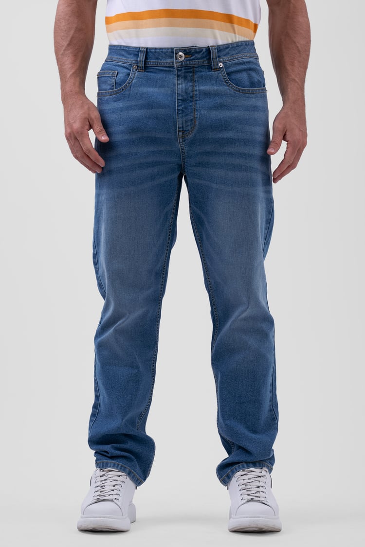 Mens Relaxed Straight Fit Jeans