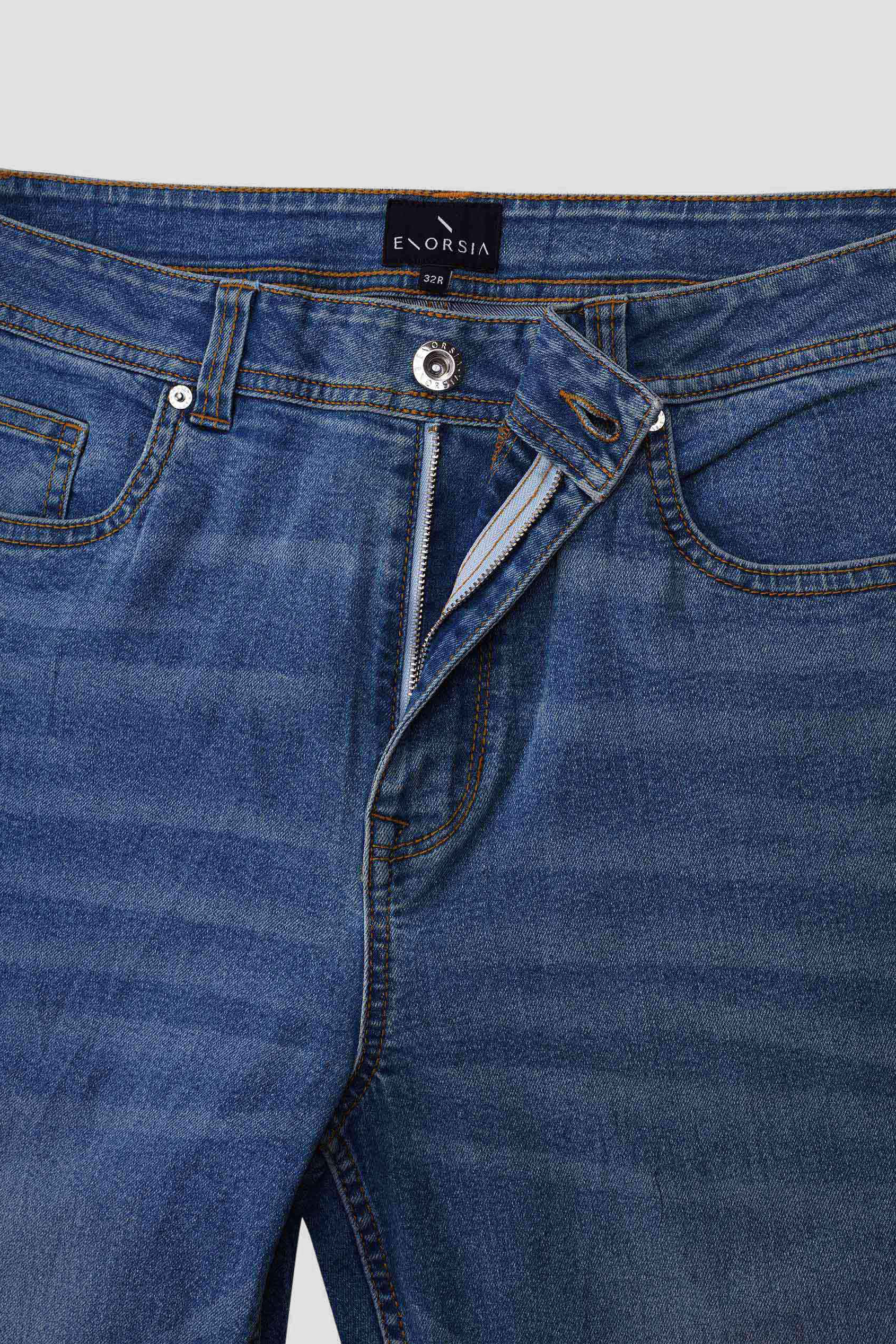 Mens Relaxed Straight Fit Jeans