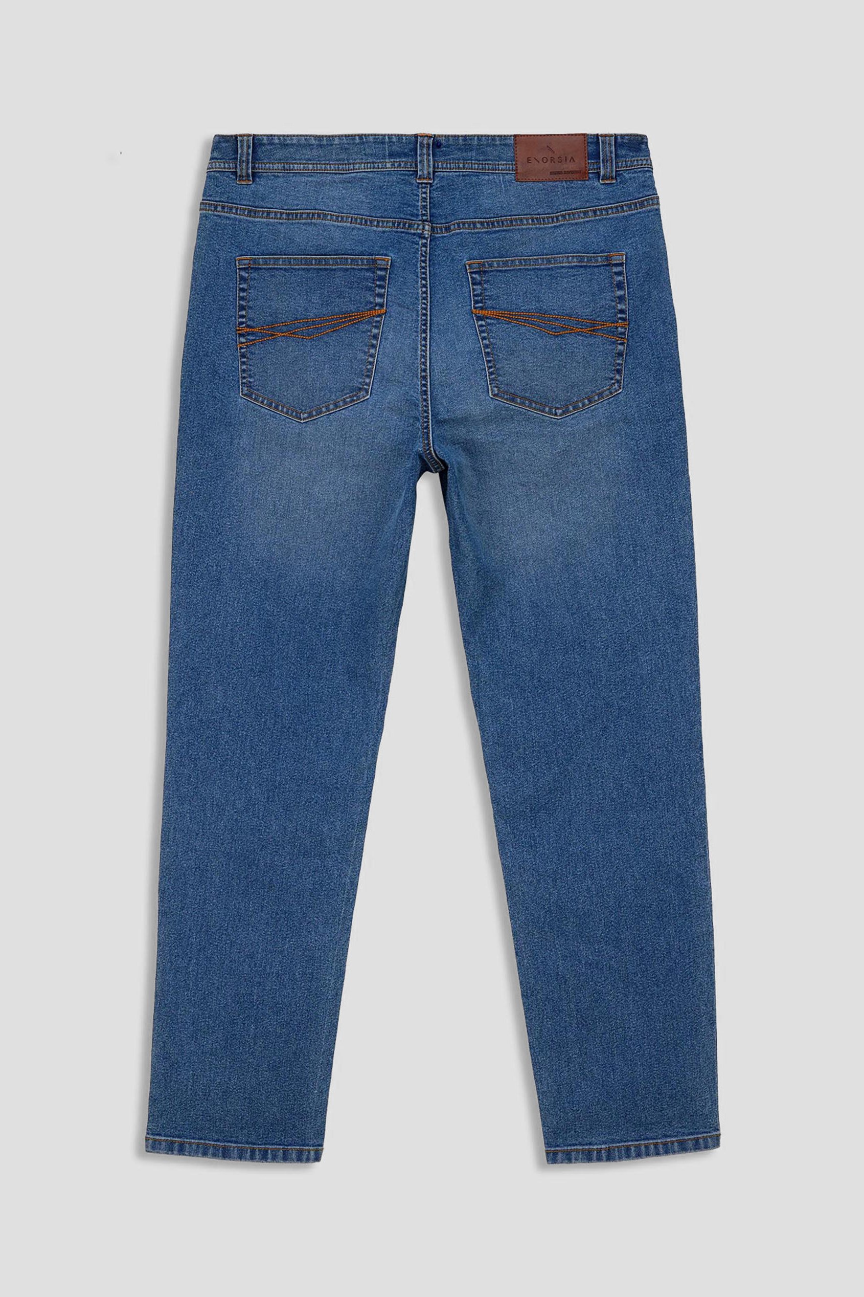 Mens Relaxed Straight Fit Jeans