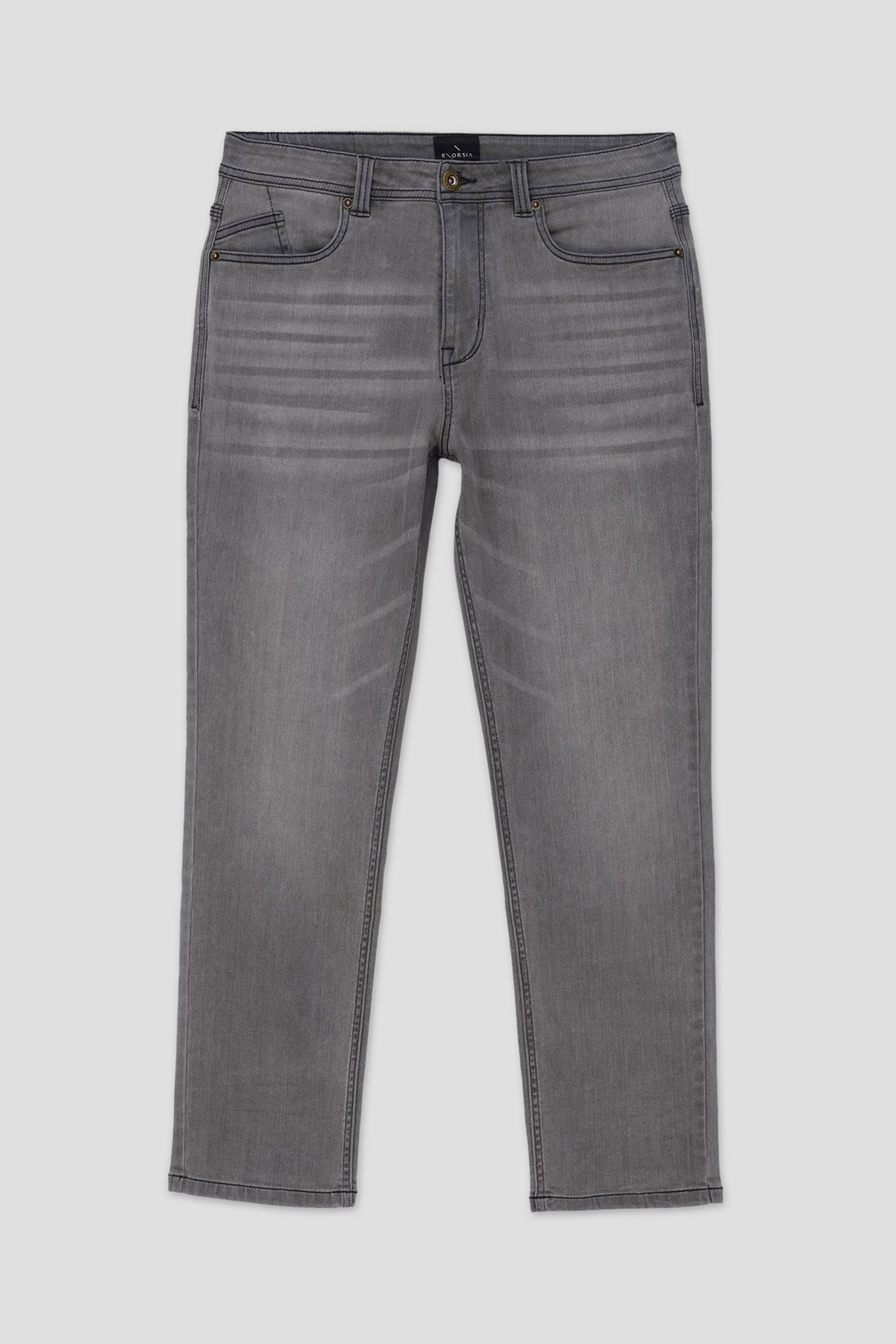Mens Loose Fit Grey Jeans