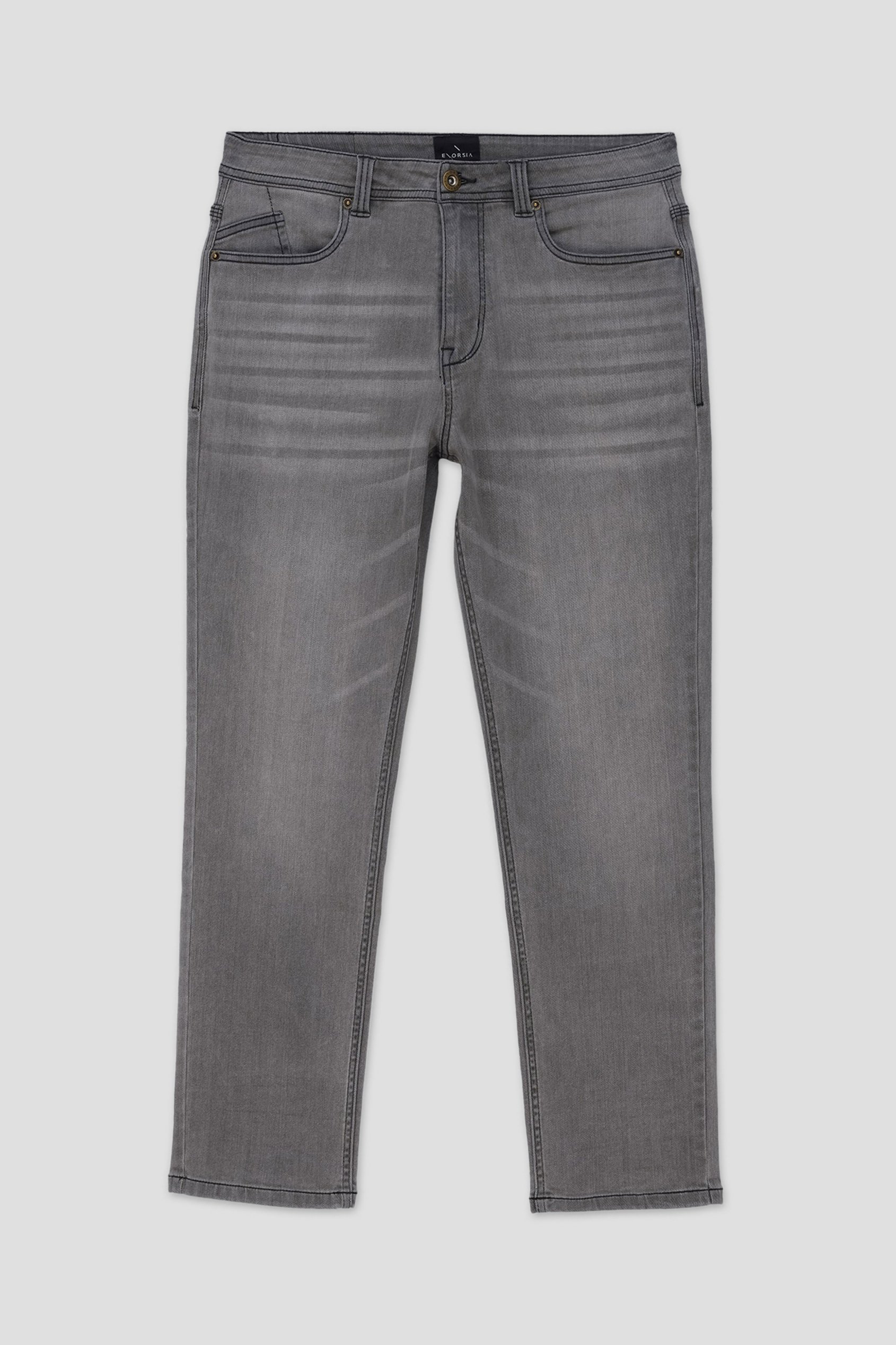 Mens Loose Fit Grey Jeans