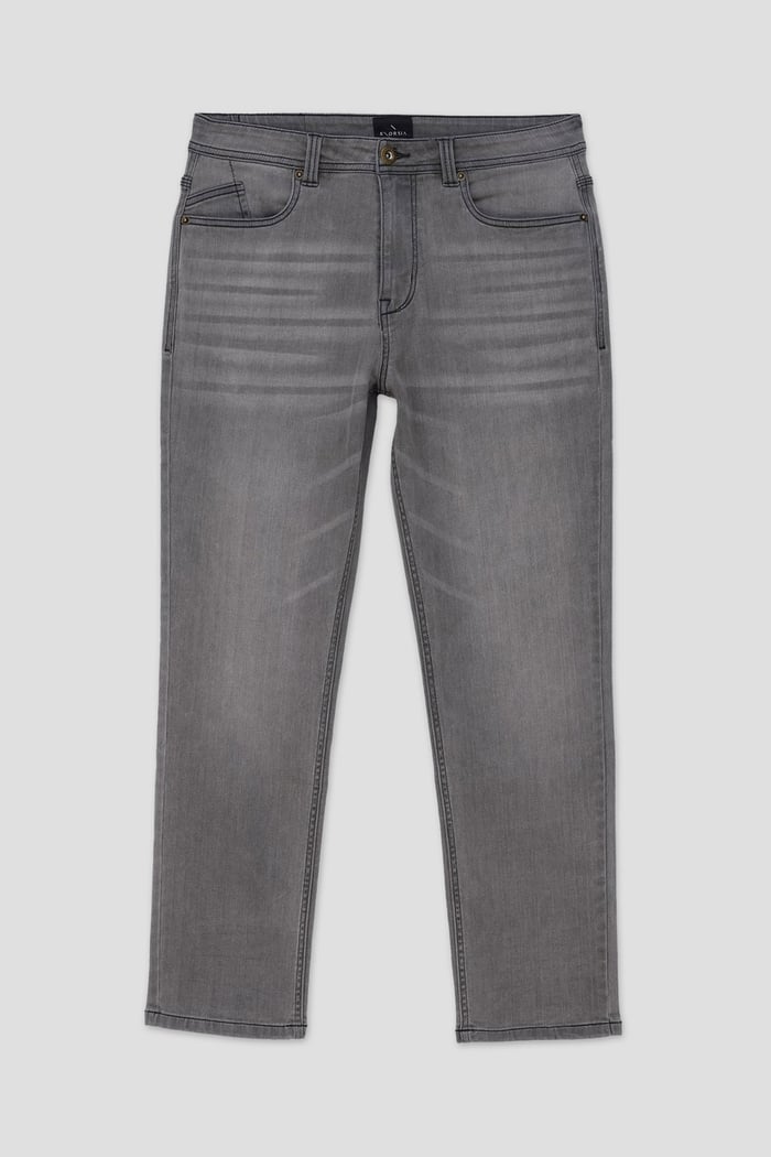 Mens Loose Fit Grey Jeans