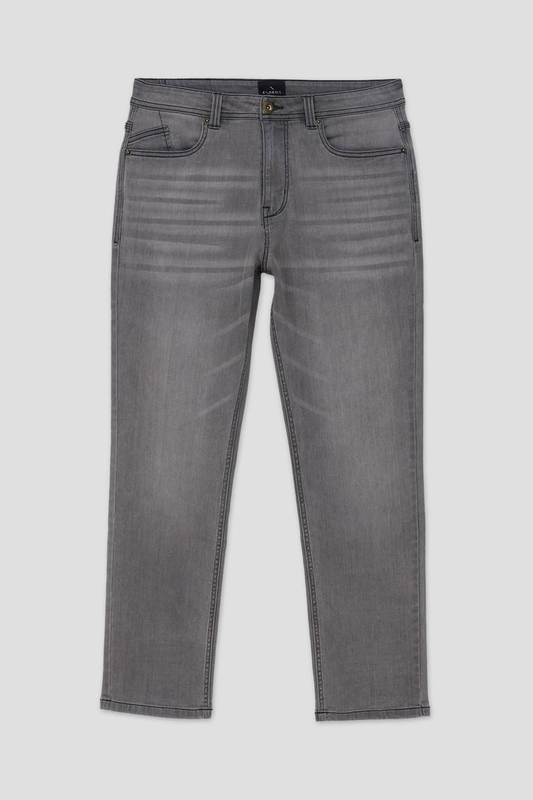 Mens Loose Fit Grey Jeans