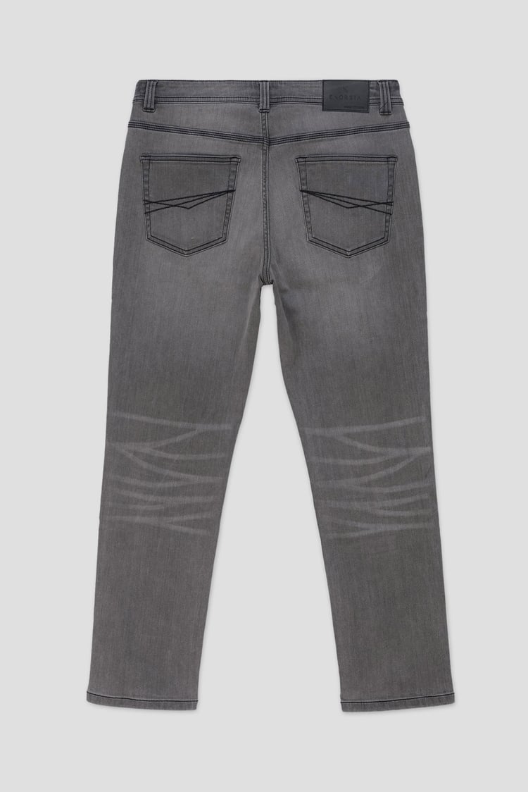 Mens Loose Fit Grey Jeans