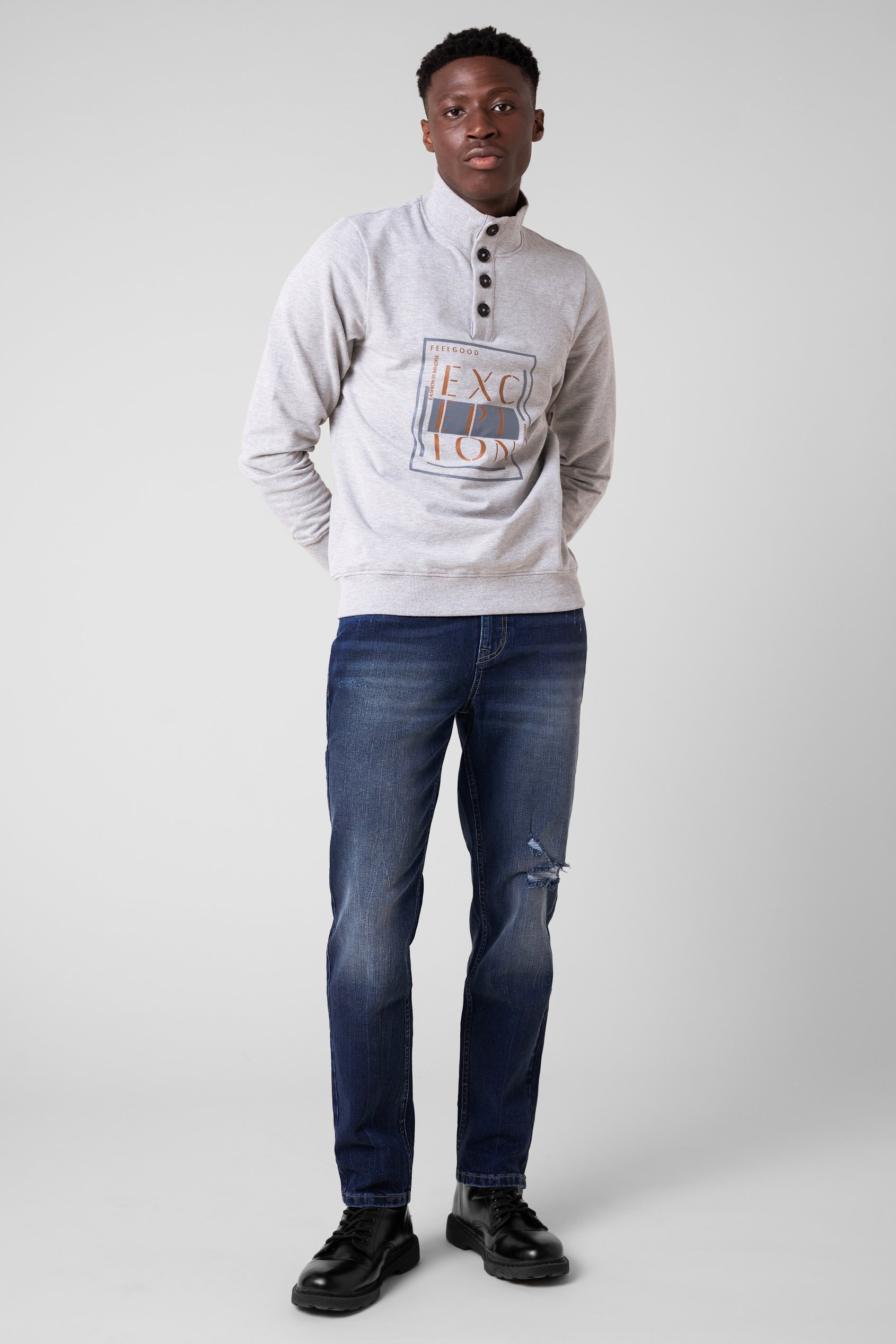 Mens Ripped Denim Jeans