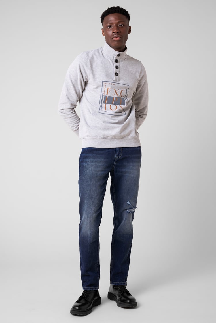 Mens Ripped Denim Jeans