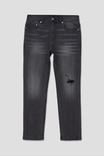 Regular Fit Distressed Stretch Denim Jeans