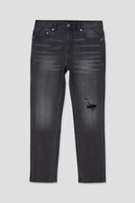 Regular Fit Distressed Stretch Denim Jeans