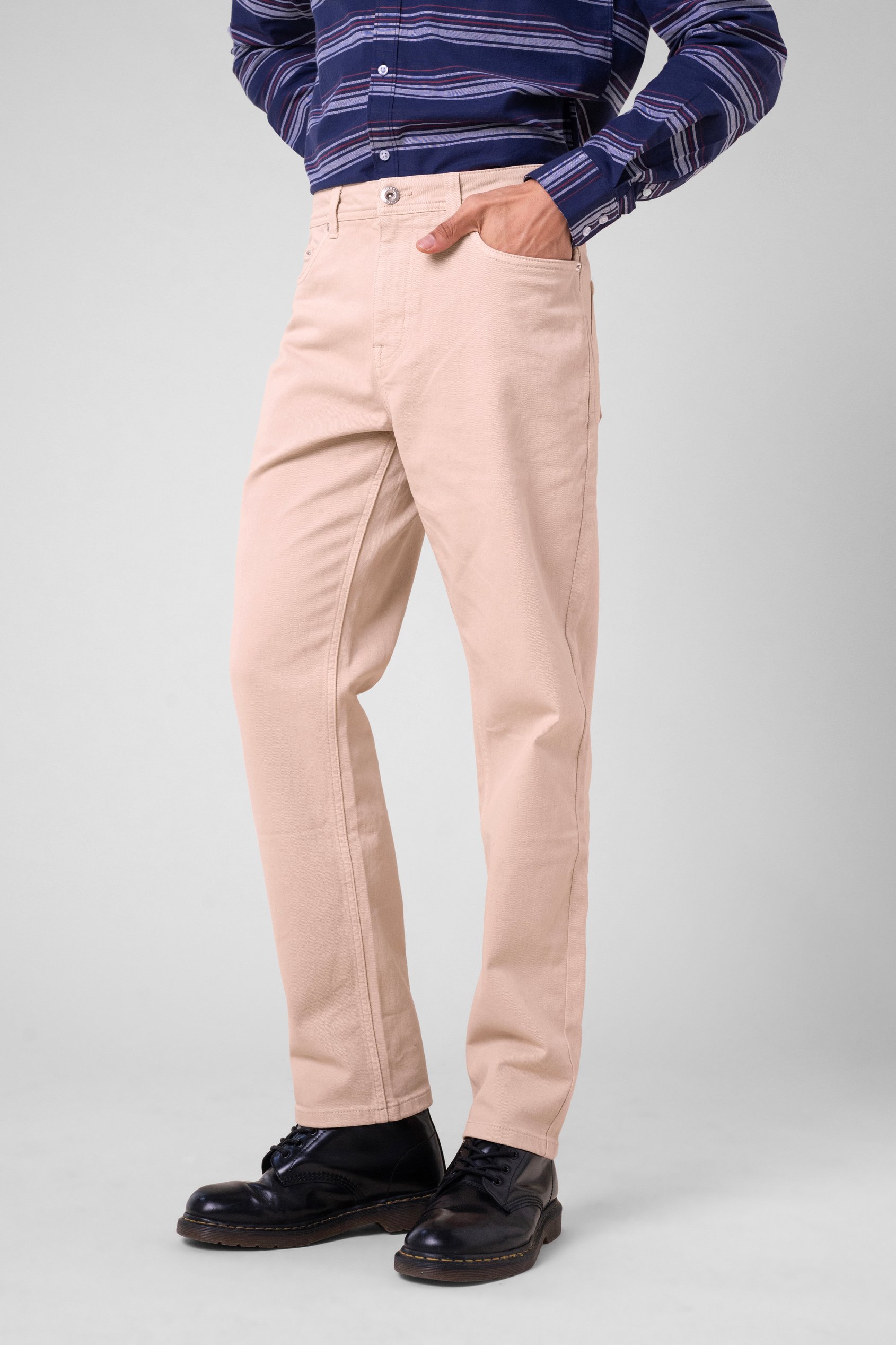 Mens Regular Fit Coloured Denim