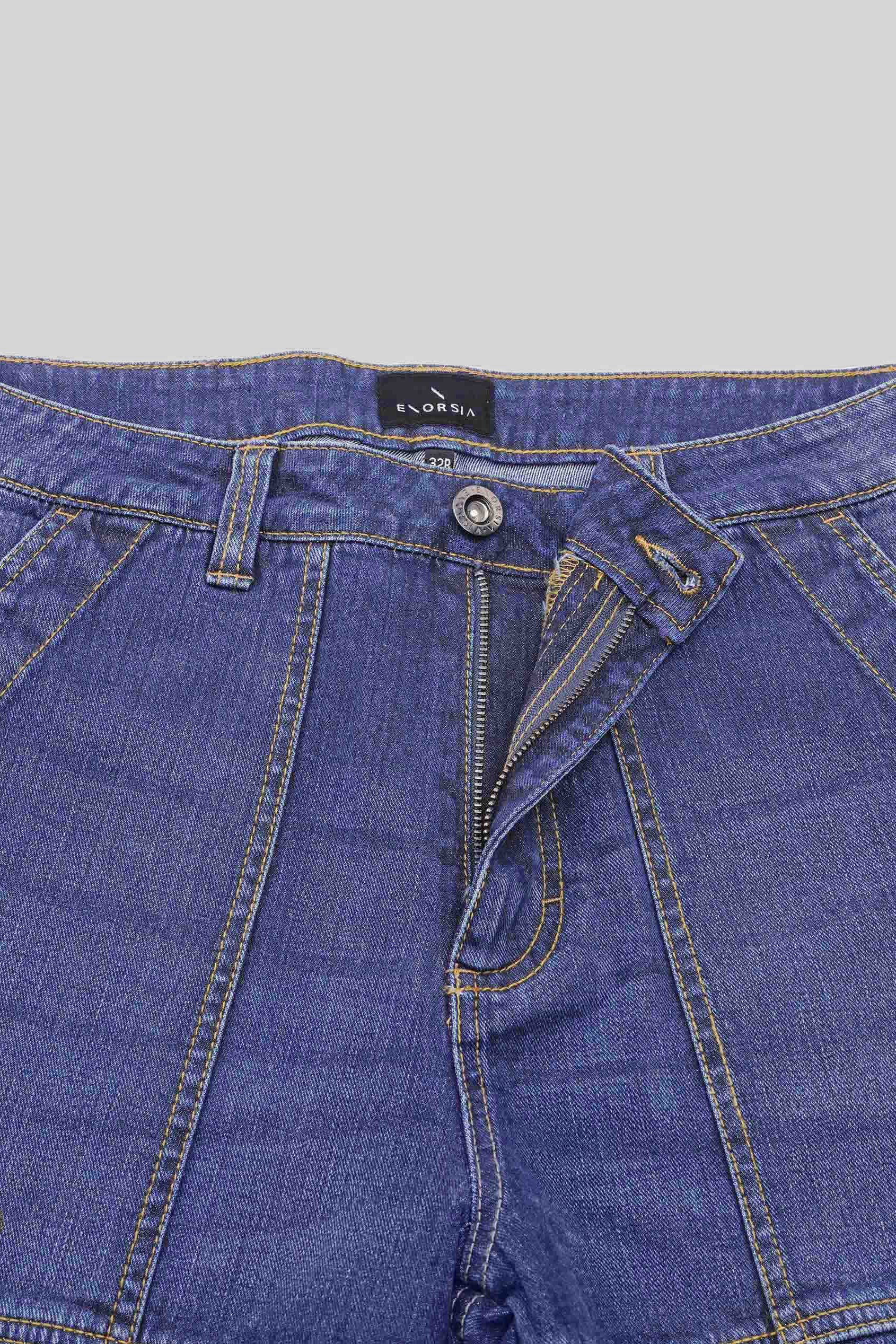 Mens Regular Fit Utility Jeans