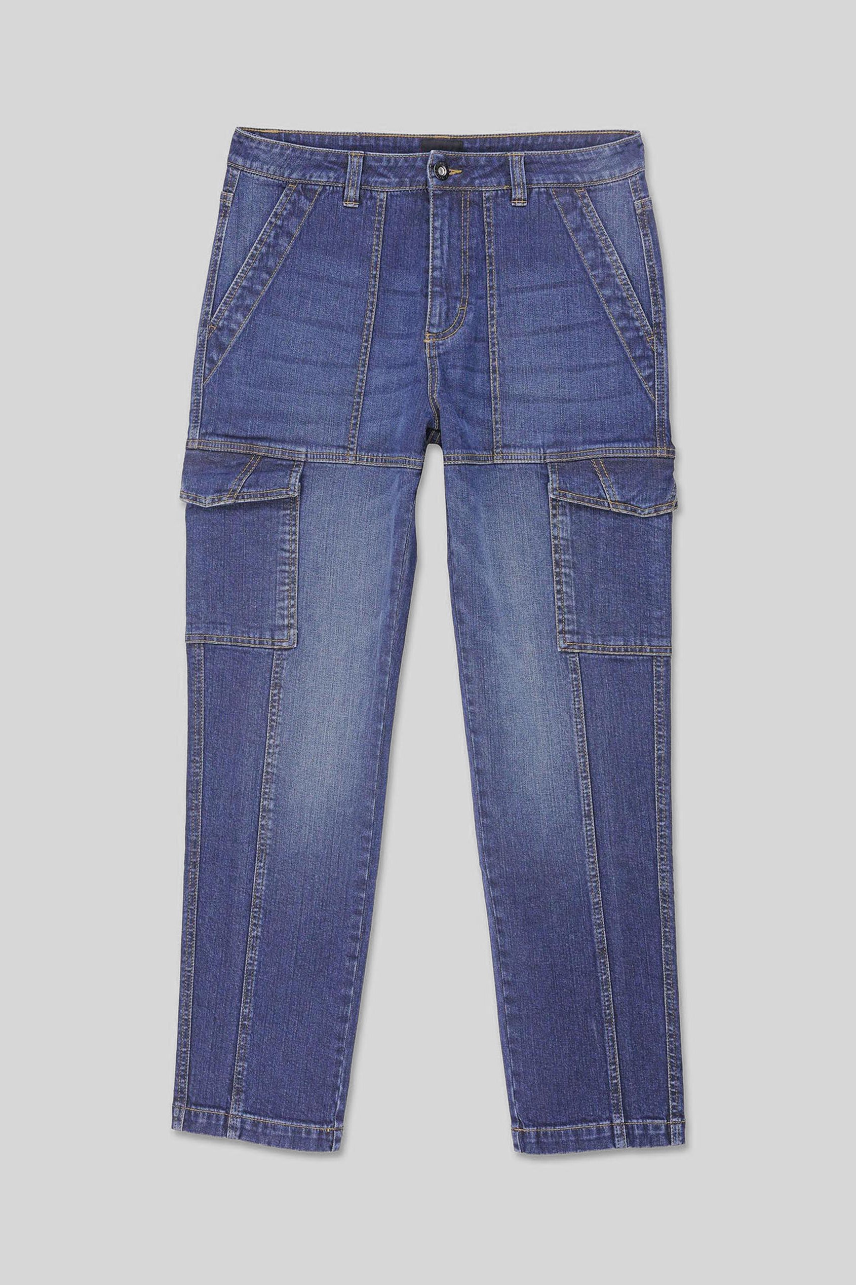 Mens Regular Fit Utility Jeans