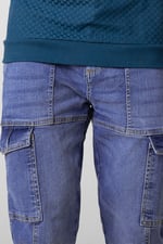 Mens Regular Fit Utility Jeans