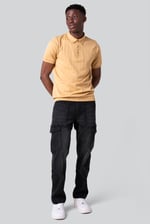 Mens Regular Fit Stretch Utility Jeans