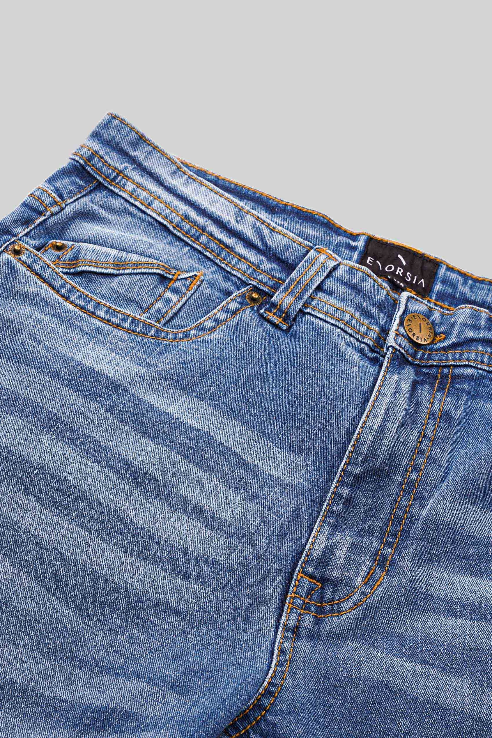 Mens Cotton Blend Slim Fit Jeans