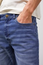 Mens Cotton Blend Slim Fit Jeans