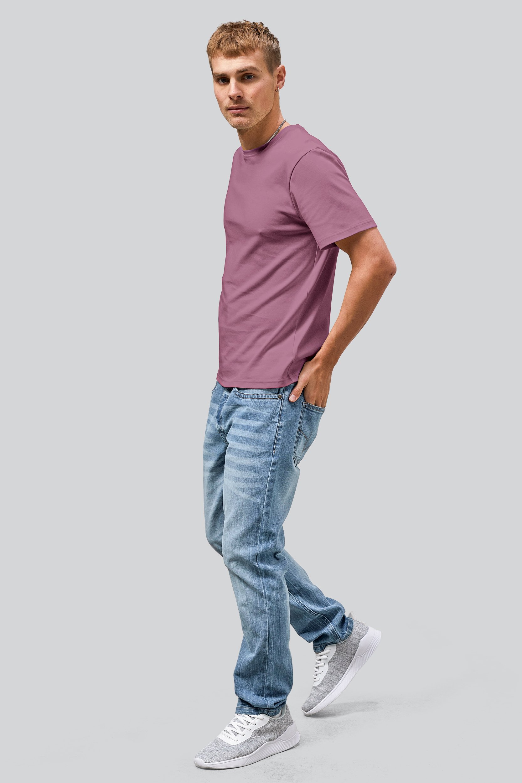 Mens Cotton Blend Slim Fit Jeans