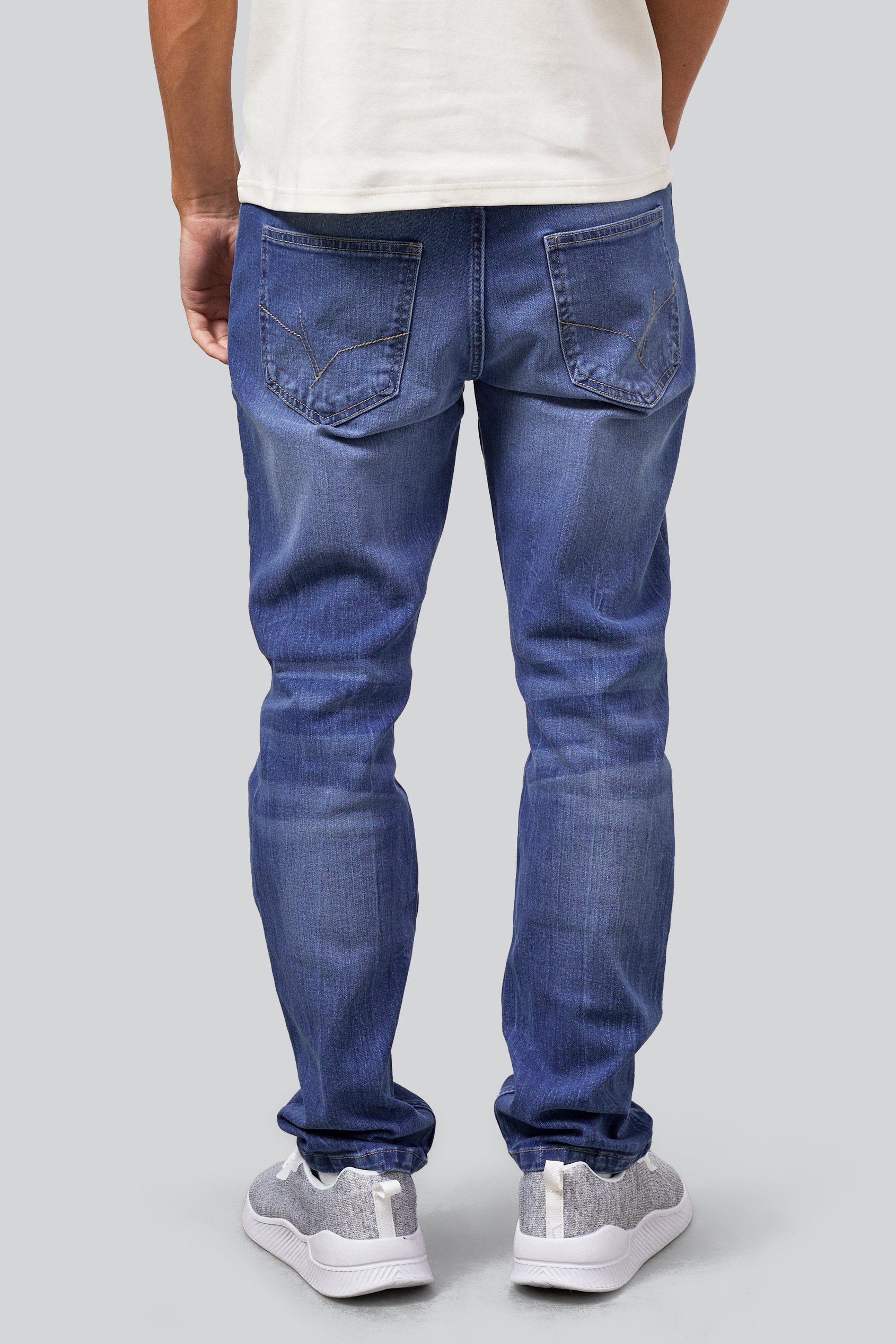 Mens Cotton Blend Slim Fit Jeans