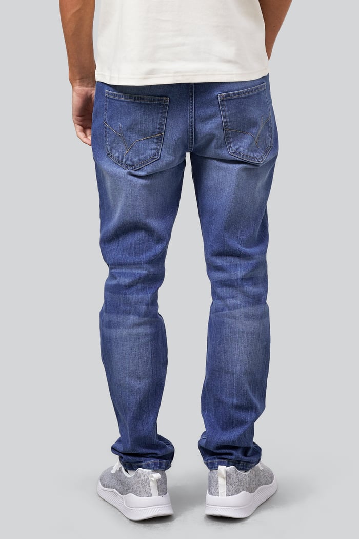 Mens Cotton Blend Slim Fit Jeans