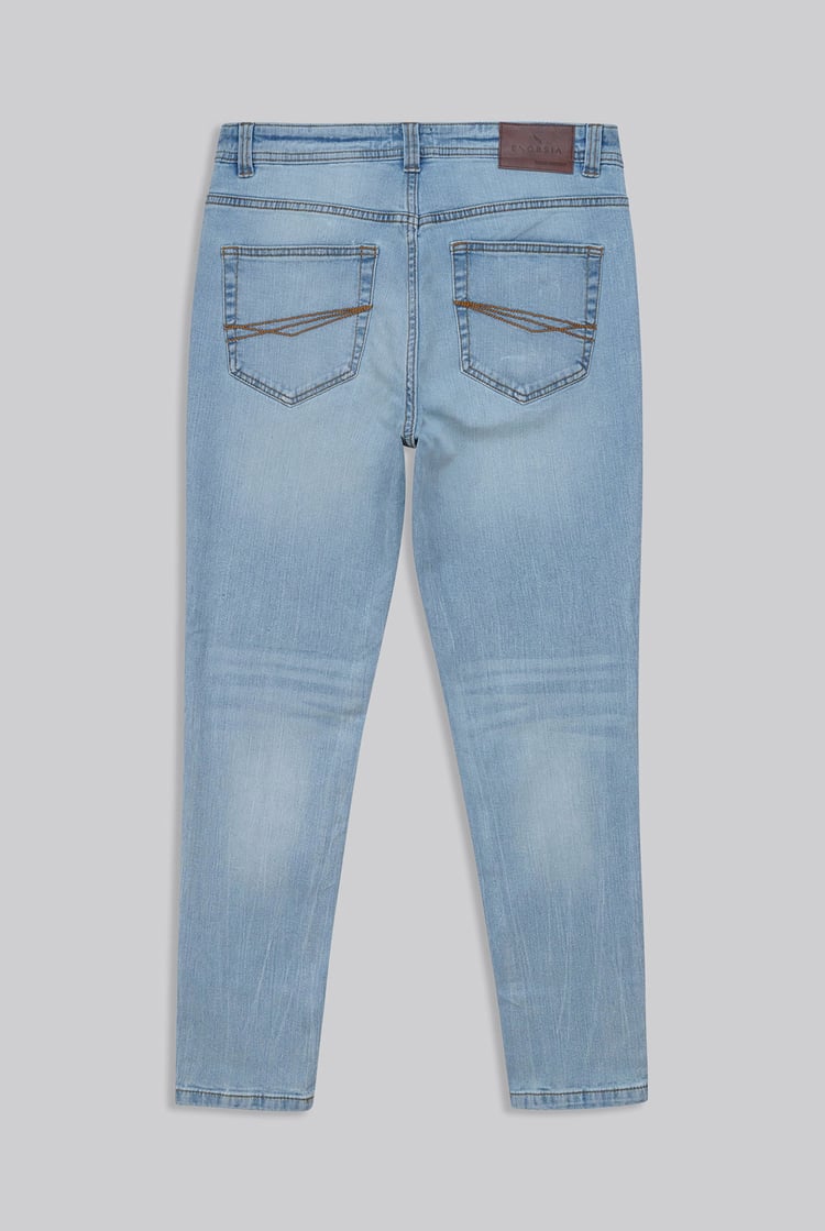 Mens Cotton Blend Slim Fit Jeans