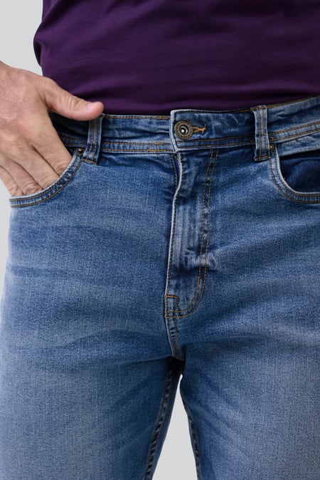 Mid Blue Slim Fit Jeans