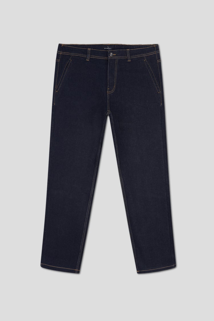 Mens Elasticated Waist Straight fit Jeans