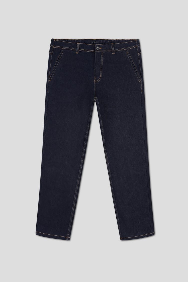 Mens Elasticated Waist Straight fit Jeans